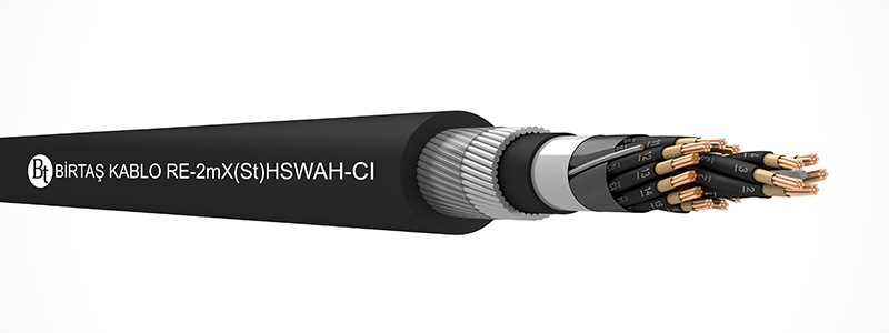 RE-m2X(St)HSWAH-CI   90°C / 500 V Cu-MT-XLPE-OSCR-LSZH-SWA-LSZH-MC